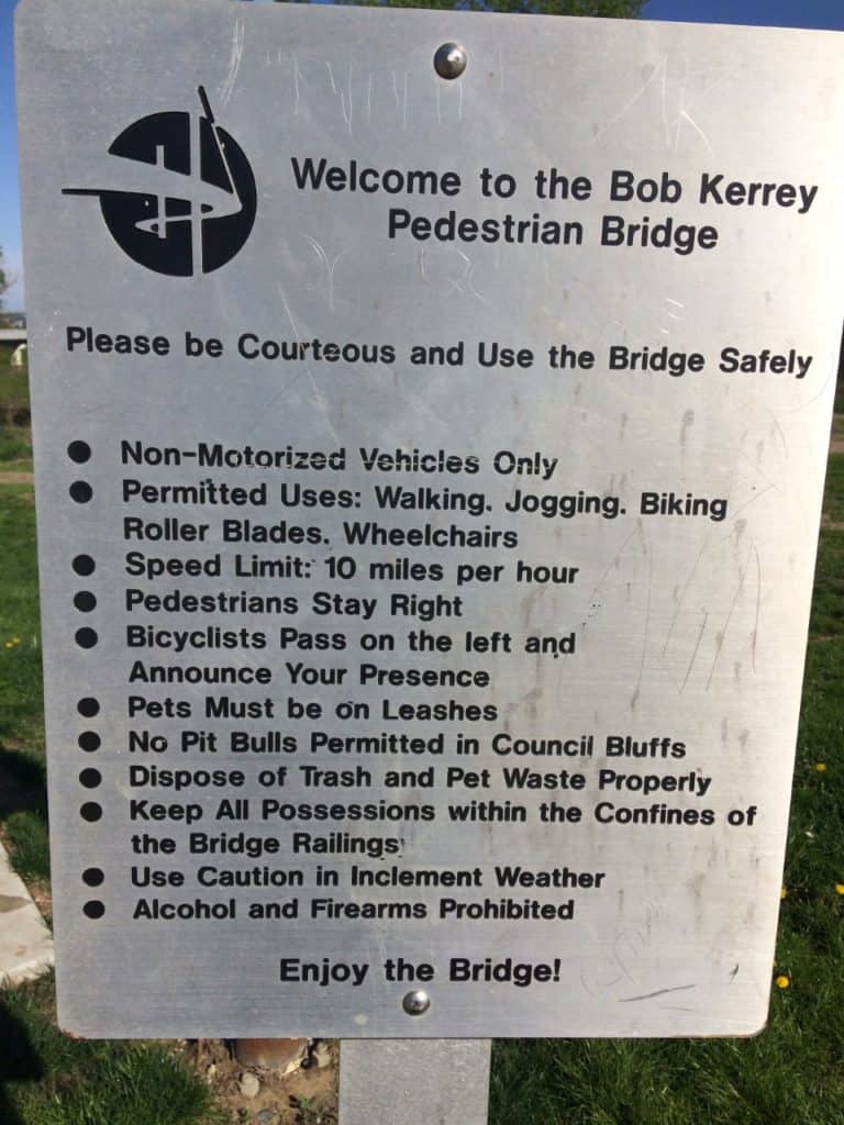 Bob Kerrey Pedestrian Bridge Rules