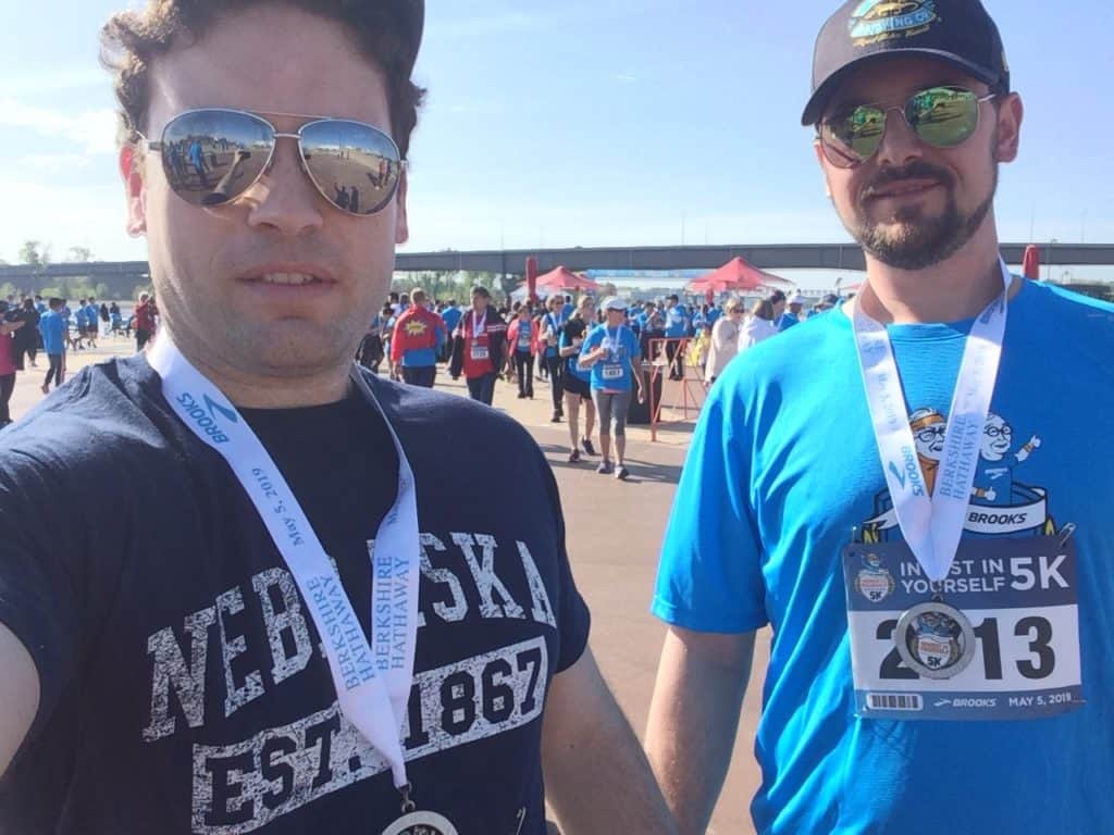 Rick and Ryan at the Berkshire Hathaway 5km Race