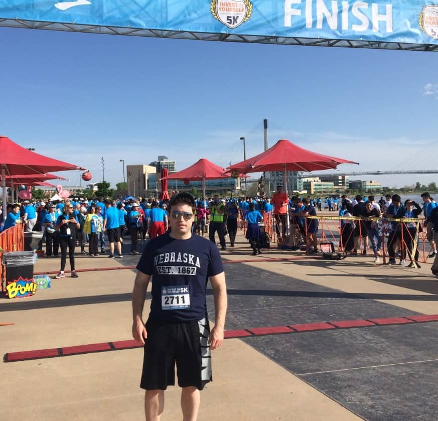 Ryan at the Berkshire Hathaway 5km Race